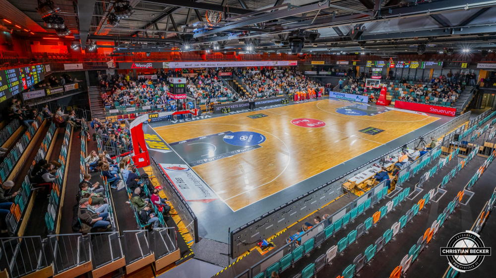 2. Basketball Bundesliga, Barmer BBL, Saison 2023/2024, Herren, Hauptrunde, 19. Spieltag, 27.01.2024, RASTA Vechta II - Dresden Titans
Der RASTA Dome, die Spielstaette von RASTA Vechta II während der Partie
Schlüsselwörter: 19. Spieltag;2. Bundesliga;27.01.2024;Basketball;Dresden Titans;Farmteam;Hauptrunde;Liga;Pro A;RASTA;RASTA Dome;Saison 2023/2024;Vechta
