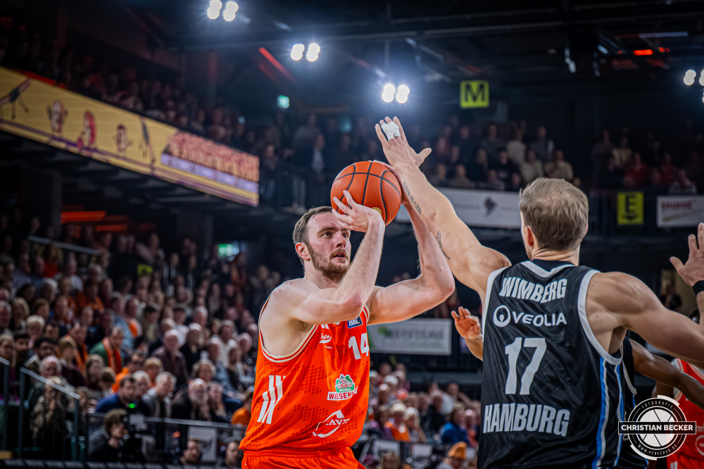1. Basketball Bundesliga, easyCredit BBL, Saison 2025/2026, Herren, Hauptrunde, 9. Spieltag, 07.12.2025, RASTA Vechta - Veolia Hamburg Towers
Philipp Herkenhoff (#14 - RASTA Vechta) in Aktion
Schlüsselwörter: 07.12.2025;1. Bundesliga;7. Spieltag;BBL;Basketball;Hamburg;Hauptrunde;Liga;RASTA;RASTA Dome;Saison 2025/2026;Towers;Vechta;Veolia;easycredit