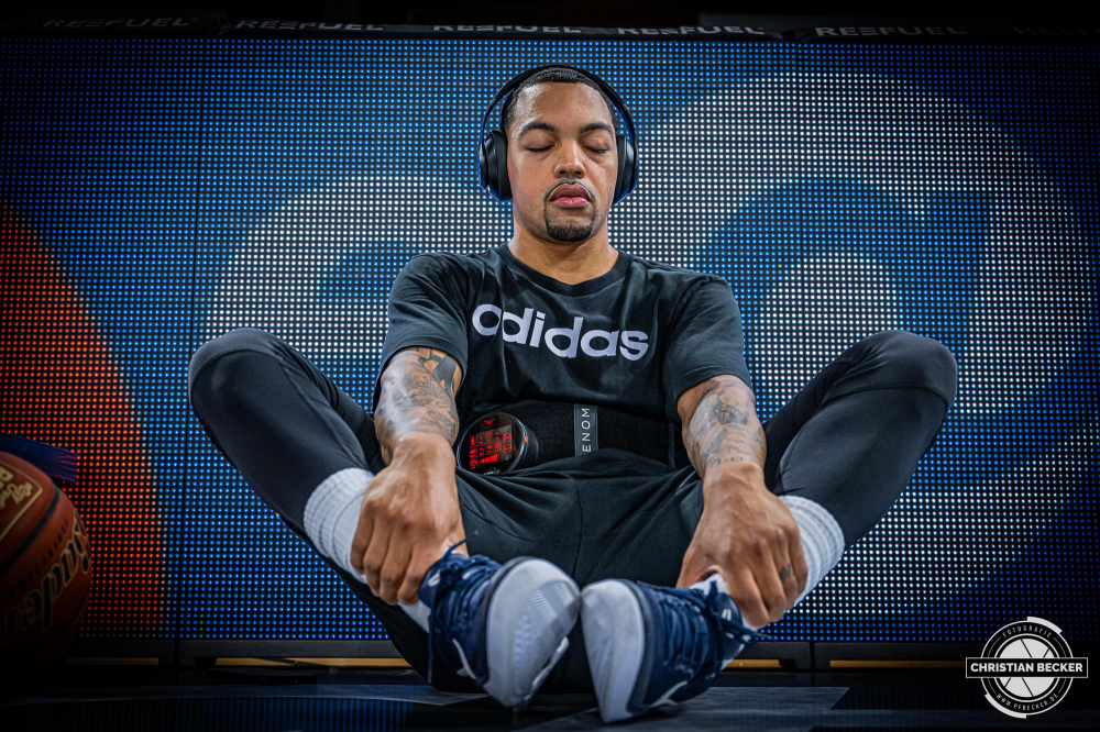 1. Basketball Bundesliga, easyCredit BBL, Saison 2024/2025, Herren, Hauptrunde, 1. Spieltag, 25.09.2024, RASTA Vechta -  Telekom Baskets Bonn
Justin Robinson (#12 - RASTA Vechta) vor der Partie
Schlüsselwörter: 1. Bundesliga;1. Spieltag;25.09.2024;BBL;Basketball;Baskets;Bonn;Hauptrunde;Liga;RASTA;RASTA Dome;Saison 2024/2025;Telekom;Vechta;easycredit