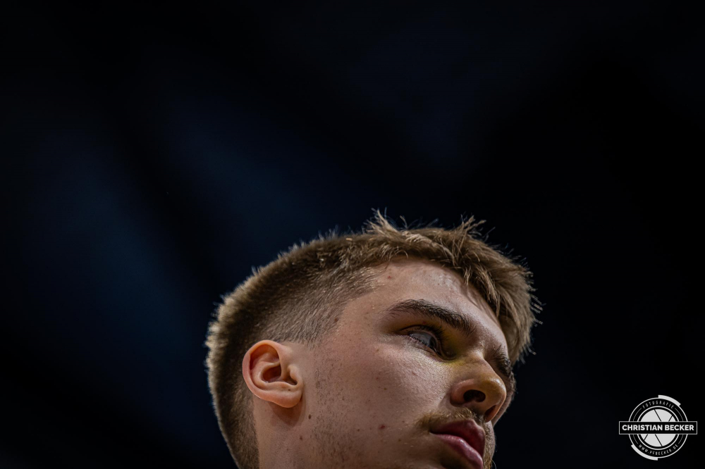 Basketball Champions League, Saison 2024/2025, Herren, Hauptrunde, 2. Spieltag, 09.10.2024, RASTA Vechta -  Promitheas Patras
Johann Gr&uuml;nloh (#17 - RASTA Vechta) vor der Partie
Schlüsselwörter: 09.10.2024;2. Spieltag;BCL;Basketball;Champions League;Hauptrunde;International;Liga;Patras;Promitheas;RASTA;RASTA Dome;Saison 2024/2025;Vechta