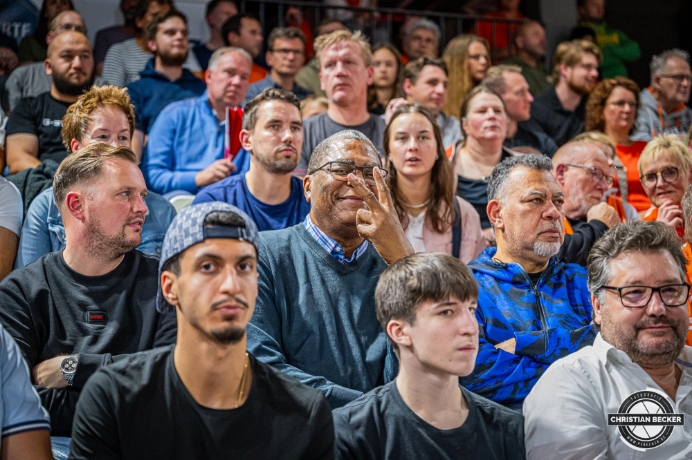 Basketball Champions League, Saison 2024/2025, Herren, Hauptrunde, 2. Spieltag, 09.10.2024, RASTA Vechta -  Promitheas Patras
Pat Elzie w&auml;hrend der Partie
Schlüsselwörter: 09.10.2024;2. Spieltag;BCL;Basketball;Champions League;Hauptrunde;International;Liga;Patras;Promitheas;RASTA;RASTA Dome;Saison 2024/2025;Vechta