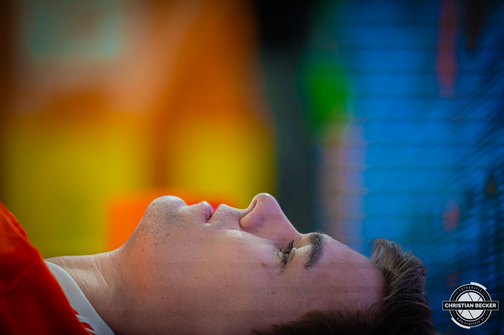 1. Basketball Bundesliga, easyCredit BBL, Saison 2024/2025, Herren, Hauptrunde, 5. Spieltag, 19.10.2024, RASTA Vechta -  Frankfurt Skyliners
Joschka Ferner (#9 - RASTA Vechta) vor der Partie
Schlüsselwörter: 1. Bundesliga;19.10.2024;5. Spieltag;BBL;Basketball;Frankfurt;Hauptrunde;Liga;RASTA;RASTA Dome;Saison 2024/2025;Skyliners;Vechta;easycredit