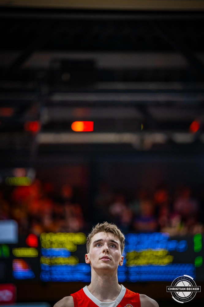 1. Basketball Bundesliga, easyCredit BBL, Saison 2024/2025, Herren, Hauptrunde, 5. Spieltag, 19.10.2024, RASTA Vechta -  Frankfurt Skyliners
Johann Gr&uuml;nloh (#17 - RASTA Vechta) w&auml;hrend der Partie
Schlüsselwörter: 1. Bundesliga;19.10.2024;5. Spieltag;BBL;Basketball;Frankfurt;Hauptrunde;Liga;RASTA;RASTA Dome;Saison 2024/2025;Skyliners;Vechta;easycredit