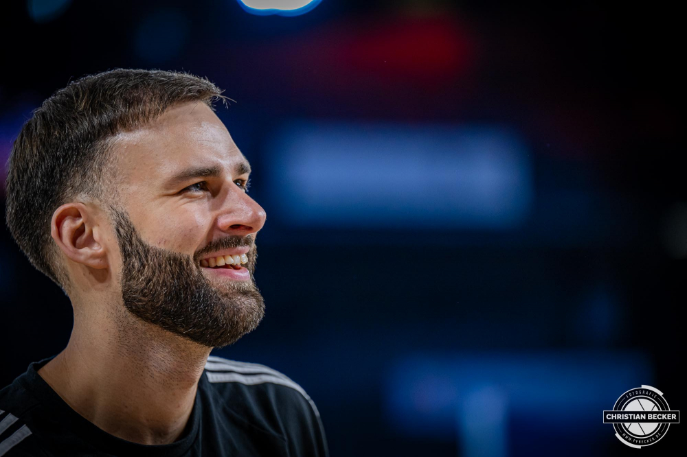 1. Basketball Bundesliga, easyCredit BBL, Saison 2024/2025, Herren, Hauptrunde, 8. Spieltag, 08.11.2024, RASTA Vechta -  Bamberg Baskets
Benas Griciunas (#5 - RASTA Vechta) vor der Partie
Schlüsselwörter: 08.11.2024;1. Bundesliga;8. Spieltag;BBL;Bamberg;Basketball;Baskets;Hauptrunde;Liga;RASTA;RASTA Dome;Saison 2024/2025;Vechta;easycredit