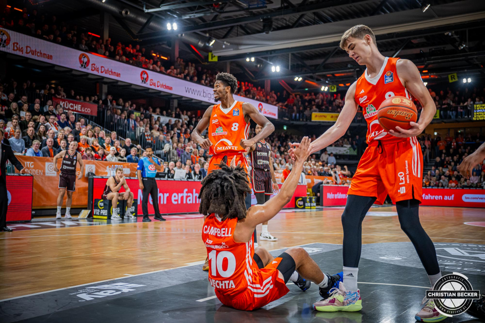 1. Basketball Bundesliga, easyCredit BBL, Saison 2024/2025, Herren, Hauptrunde, 8. Spieltag, 08.11.2024, RASTA Vechta -  Bamberg Baskets
Brandon Randolph (#8 - RASTA Vechta) w&auml;hrend der Partie
Schlüsselwörter: 08.11.2024;1. Bundesliga;8. Spieltag;BBL;Bamberg;Basketball;Baskets;Hauptrunde;Liga;RASTA;RASTA Dome;Saison 2024/2025;Vechta;easycredit