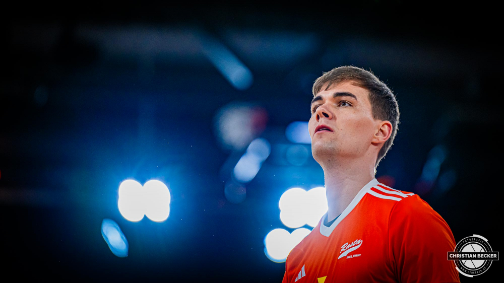 1. Basketball Bundesliga, easyCredit BBL, Saison 2024/2025, Herren, Hauptrunde, 18. Spieltag, 24.01.2025, RASTA Vechta -  Niners Chemnitz
Joschka Ferner (#9 - RASTA Vechta) vor der Partie
Schlüsselwörter: 1. Bundesliga;18. Spieltag;24.01.2025;BBL;Basketball;Chemnitz;Hauptrunde;Liga;NINERS;RASTA;RASTA Dome;Saison 2024/2025;Vechta;easycredit