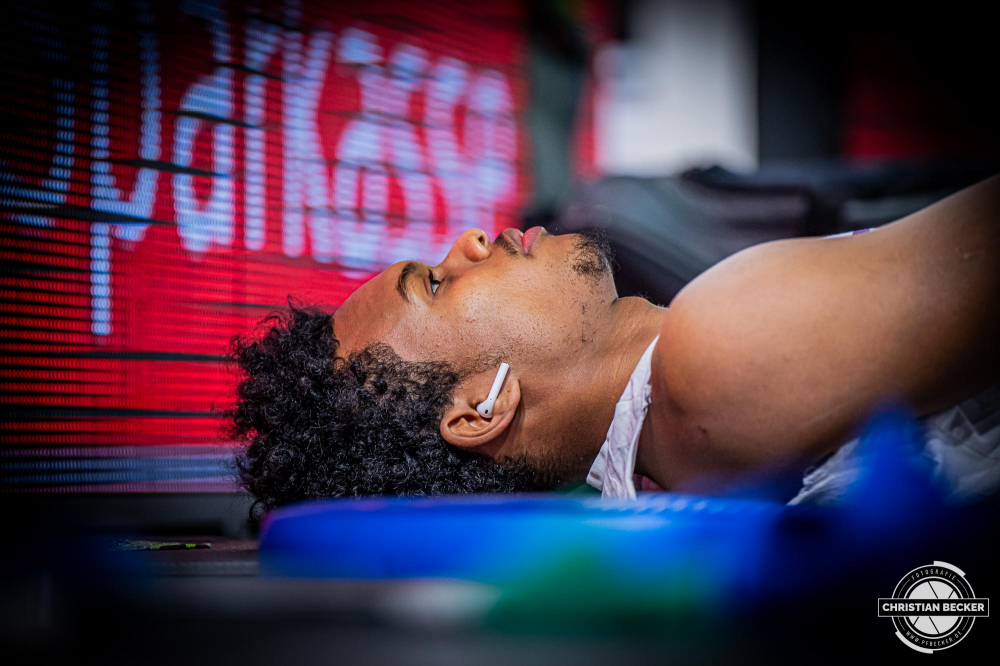 1. Basketball Bundesliga, easyCredit BBL, Saison 2024/2025, Herren, Hauptrunde, 22. Spieltag, 01.03.2025, RASTA Vechta - BG Göttingen
Tra Holder (#7 - BG Göttingen) vor der Partie
Schlüsselwörter: 01.03.2025;1. Bundesliga;22. Spieltag;BBL;BG;Basketball;Göttingen;Hauptrunde;Liga;RASTA;RASTA Dome;Saison 2024/2025;Vechta;easycredit