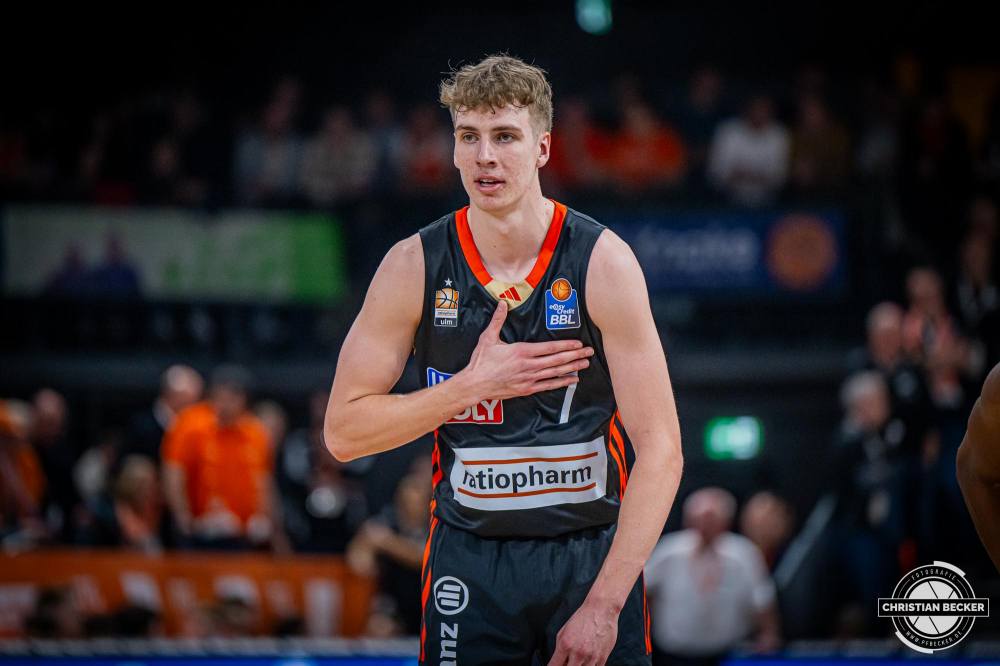 1. Basketball Bundesliga, easyCredit BBL, Saison 2024/2025, Herren, Hauptrunde, 24. Spieltag, 14.03.2025, RASTA Vechta - ratiopharm Ulm
Tobias Jensen (#7 - ratiopharm Ulm) w&auml;hrend der Partie
Schlüsselwörter: 1. Bundesliga;14.03.2025;24. Spieltag;BBL;Basketball;Hauptrunde;Liga;RASTA;RASTA Dome;Saison 2024/2025;Ulm;Vechta;easycredit;ratiopharm