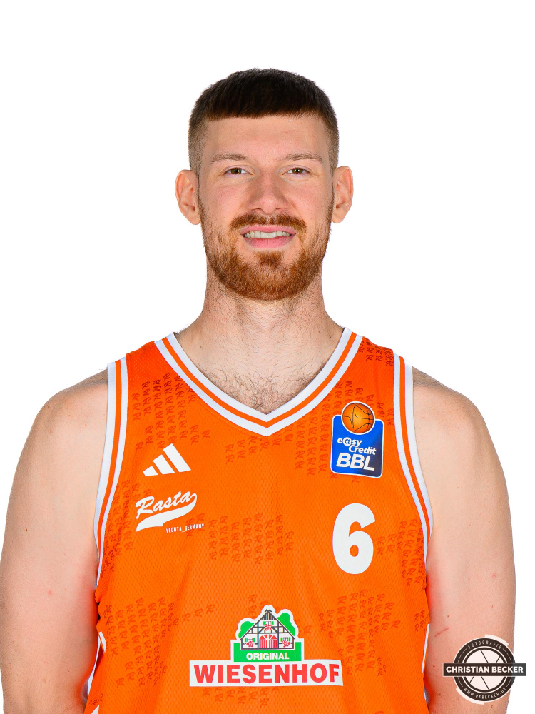 1. Basketball Bundesliga, easyCredit BBL, Saison 2025/2026, Herren, Teamshooting, Shooting, 25.08.2025, RASTA Vechta -  Teamshooting BBL
Luc van Slooten (#6 - RASTA Vechta)
Schlüsselwörter: 1.Liga;25.08.2025;BBL;Basketball;Bundesliga;Liga;RASTA;RASTA Dome;Saison 2025/2026;Shooting;Teamshooting;Vechta;easycredit