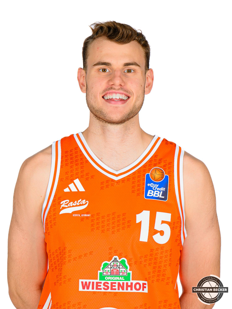 1. Basketball Bundesliga, easyCredit BBL, Saison 2025/2026, Herren, Teamshooting, Shooting, 25.08.2025, RASTA Vechta -  Teamshooting BBL
Linus Trettin (#15 - RASTA Vechta)
Schlüsselwörter: 1.Liga;25.08.2025;BBL;Basketball;Bundesliga;Liga;RASTA;RASTA Dome;Saison 2025/2026;Shooting;Teamshooting;Vechta;easycredit