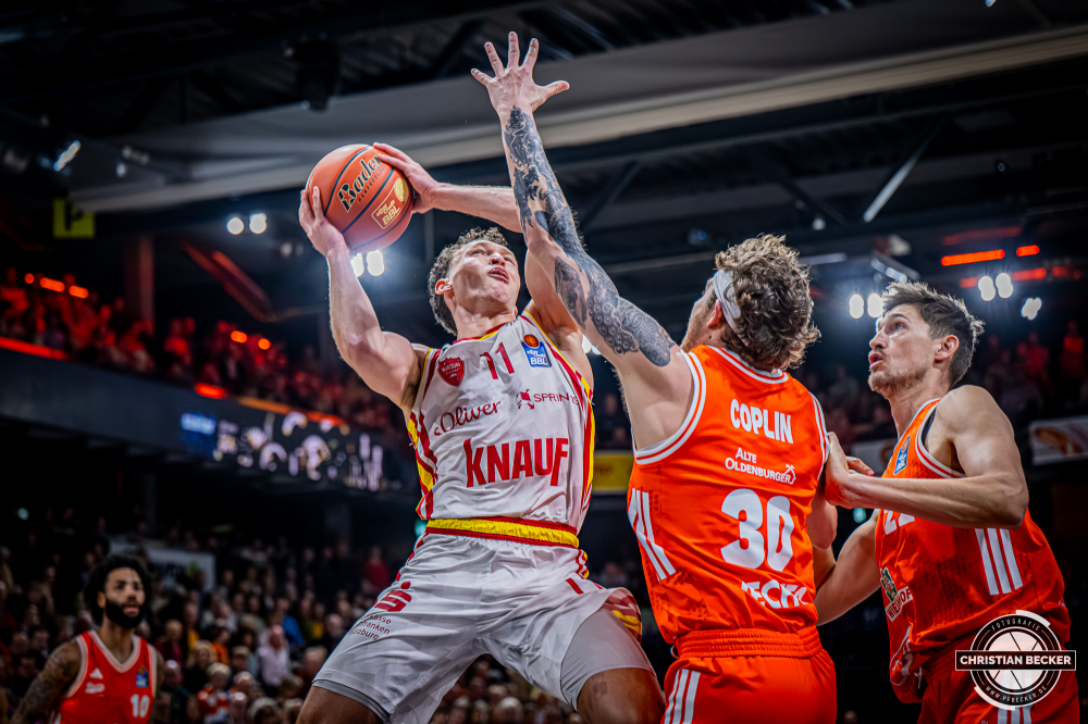 1. Basketball Bundesliga, easyCredit BBL, Saison 2025/2026, Herren, Hauptrunde, 15. Spieltag, 11.01.2026, RASTA Vechta - Fitness First W&uuml;rzburg Baskets
Brae Ivey (#11 - Fitness First W&uuml;rzburg Baskets) #yk
Schlüsselwörter: 1. Bundesliga;11.01.2026;15. Spieltag;BBL;Basketball;Baskets;First;Fitness;Hauptrunde;Liga;RASTA;RASTA Dome;Saison 2025/2026;Vechta;W&uuml;rzburg;easycredit