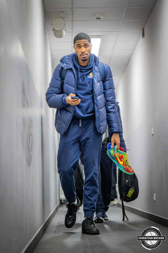 1. Basketball Bundesliga, easyCredit BBL, Saison 2025/2026, Herren, Hauptrunde, 18. Spieltag, 31.01.2026, RASTA Vechta - Frankfurt Skyliners
William Christmas (#8 - Frankfurt Skyliners) vor der Partie
Schlüsselwörter: 1. Bundesliga;18. Spieltag;31.01.2026;BBL;Basketball;Frankfurt;Hauptrunde;Liga;RASTA;RASTA Dome;Saison 2025/2026;Skyliners;Vechta;easycredit