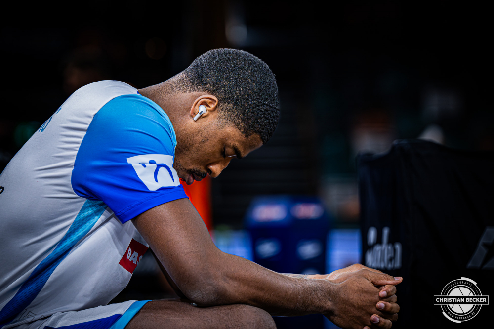 1. Basketball Bundesliga, easyCredit BBL, Saison 2025/2026, Herren, Hauptrunde, 18. Spieltag, 31.01.2026, RASTA Vechta - Frankfurt Skyliners
William Christmas (#8 - Frankfurt Skyliners) vor der Partie
Schlüsselwörter: 1. Bundesliga;18. Spieltag;31.01.2026;BBL;Basketball;Frankfurt;Hauptrunde;Liga;RASTA;RASTA Dome;Saison 2025/2026;Skyliners;Vechta;easycredit