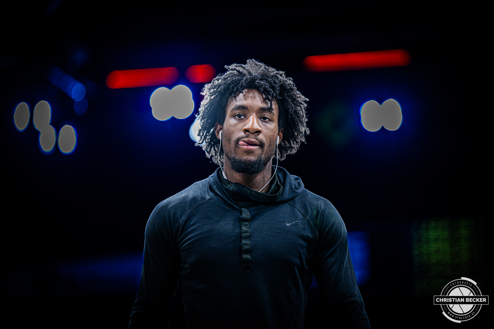 1. Basketball Bundesliga, easyCredit BBL, Saison 2025/2026, Herren, Hauptrunde, 18. Spieltag, 31.01.2026, RASTA Vechta - Frankfurt Skyliners
Isaiah Swope (#1 - Frankfurt Skyliners) vor der Partie
Schlüsselwörter: 1. Bundesliga;18. Spieltag;31.01.2026;BBL;Basketball;Frankfurt;Hauptrunde;Liga;RASTA;RASTA Dome;Saison 2025/2026;Skyliners;Vechta;easycredit