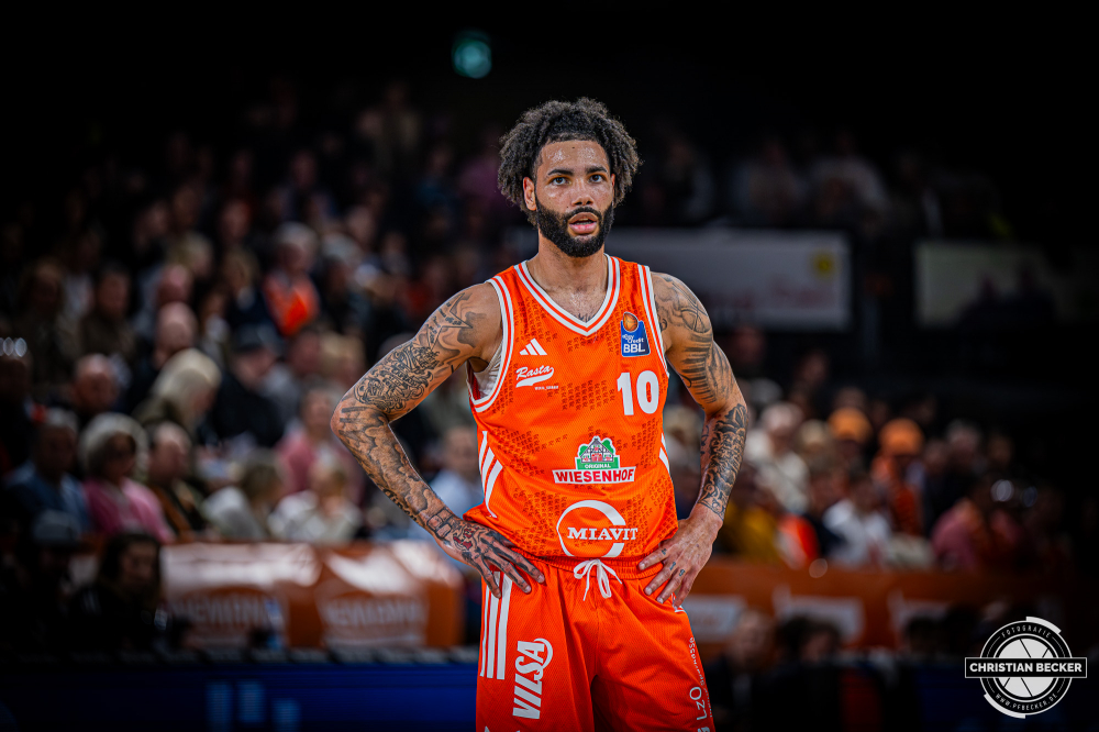1. Basketball Bundesliga, easyCredit BBL, Saison 2025/2026, Herren, Hauptrunde, 18. Spieltag, 31.01.2026, RASTA Vechta - Frankfurt Skyliners
Tevin Brown (#10 - RASTA Vechta) w&auml;hrend der Partie
Schlüsselwörter: 1. Bundesliga;18. Spieltag;31.01.2026;BBL;Basketball;Frankfurt;Hauptrunde;Liga;RASTA;RASTA Dome;Saison 2025/2026;Skyliners;Vechta;easycredit