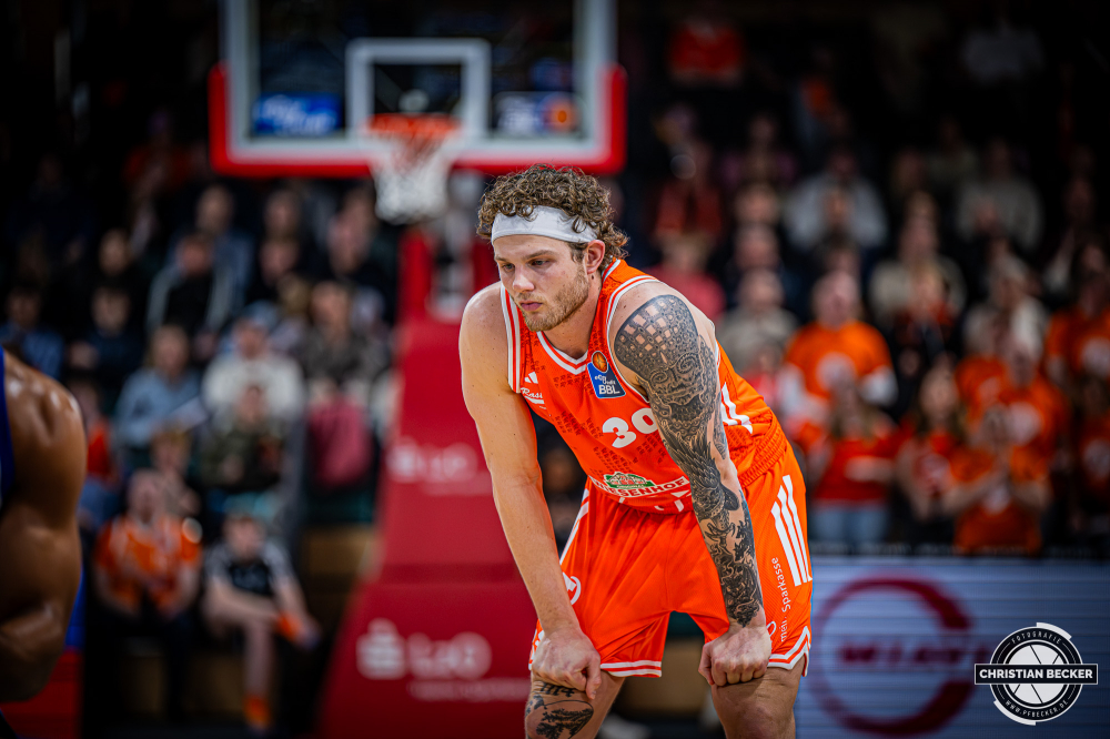 1. Basketball Bundesliga, easyCredit BBL, Saison 2025/2026, Herren, Hauptrunde, 18. Spieltag, 31.01.2026, RASTA Vechta - Frankfurt Skyliners
Booker Coplin (#30 - RASTA Vechta) w&auml;hrend der Partie
Schlüsselwörter: 1. Bundesliga;18. Spieltag;31.01.2026;BBL;Basketball;Frankfurt;Hauptrunde;Liga;RASTA;RASTA Dome;Saison 2025/2026;Skyliners;Vechta;easycredit