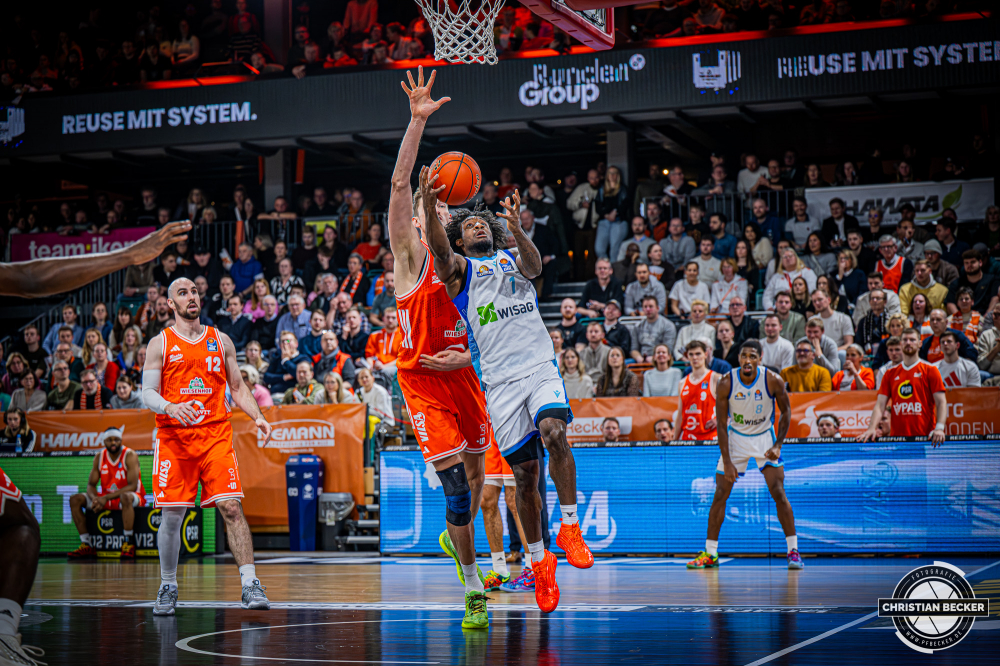 1. Basketball Bundesliga, easyCredit BBL, Saison 2025/2026, Herren, Hauptrunde, 18. Spieltag, 31.01.2026, RASTA Vechta - Frankfurt Skyliners
Isaiah Swope (#1 - Frankfurt Skyliners) beim Korbleger
Schlüsselwörter: 1. Bundesliga;18. Spieltag;31.01.2026;BBL;Basketball;Frankfurt;Hauptrunde;Liga;RASTA;RASTA Dome;Saison 2025/2026;Skyliners;Vechta;easycredit