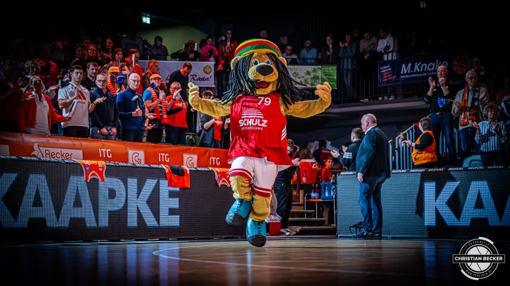 1. Basketball Bundesliga, easyCredit BBL, Saison 2025/2026, Herren, Hauptrunde, 20. Spieltag, 14.02.2026, RASTA Vechta - ratiopharm Ulm
Bob (Maskottchen - RASTA Vechta) vor der Partie
Schlüsselwörter: 1. Bundesliga;14.02.2026;20. Spieltag;BBL;Basketball;Hauptrunde;Liga;RASTA;RASTA Dome;Saison 2025/2026;Ulm;Vechta;easycredit;ratiopharm