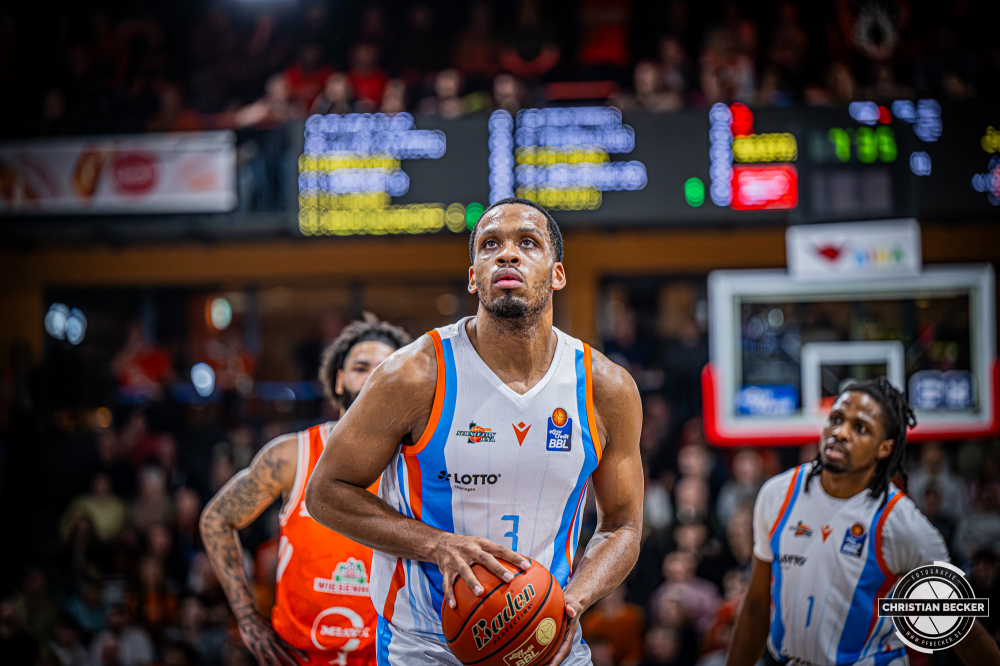 1. Basketball Bundesliga, easyCredit BBL, Saison 2025/2026, Herren, Hauptrunde, 22. Spieltag, 06.03.2026, RASTA Vechta - Science City Jena
William McNair Jr. (#03 - Science City Jena) w&auml;hrend der Partie
Schlüsselwörter: 06.03.2026;1. Bundesliga;22. Spieltag;BBL;Basketball;City;Hauptrunde;Jena;Liga;RASTA;RASTA Dome;Saison 2025/2026;Science;Vechta;easycredit