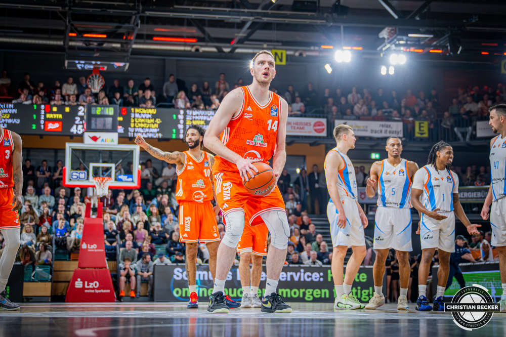 1. Basketball Bundesliga, easyCredit BBL, Saison 2025/2026, Herren, Hauptrunde, 22. Spieltag, 06.03.2026, RASTA Vechta - Science City Jena
Philipp Herkenhoff (#14 - RASTA Vechta) w&auml;hrend der Partie
Schlüsselwörter: 06.03.2026;1. Bundesliga;22. Spieltag;BBL;Basketball;City;Hauptrunde;Jena;Liga;RASTA;RASTA Dome;Saison 2025/2026;Science;Vechta;easycredit