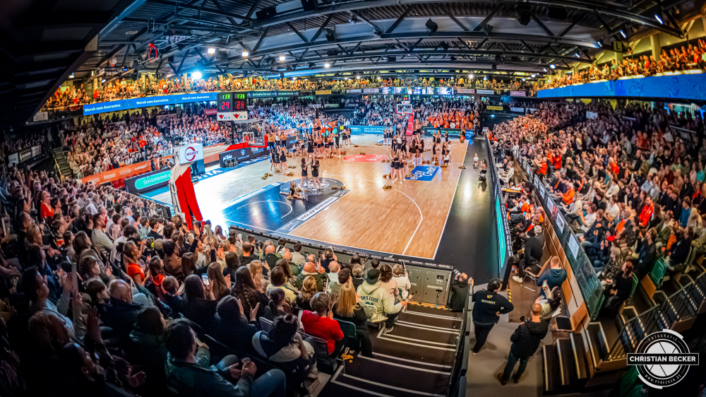 1. Basketball Bundesliga, easyCredit BBL, Saison 2025/2026, Herren, Hauptrunde, 24. Spieltag, 14.03.2026, RASTA Vechta - MHP Riesen Ludwigsburg
RASTA Dome (Spielst&auml;tte - RASTA Vechta) w&auml;hrend der Partie
Schlüsselwörter: 1. Bundesliga;14.03.2026;24. Spieltag;BBL;Basketball;Hauptrunde;Liga;Ludwigsburg;MHP;RASTA;RASTA Dome;RIESEN;Saison 2025/2026;Vechta;easycredit