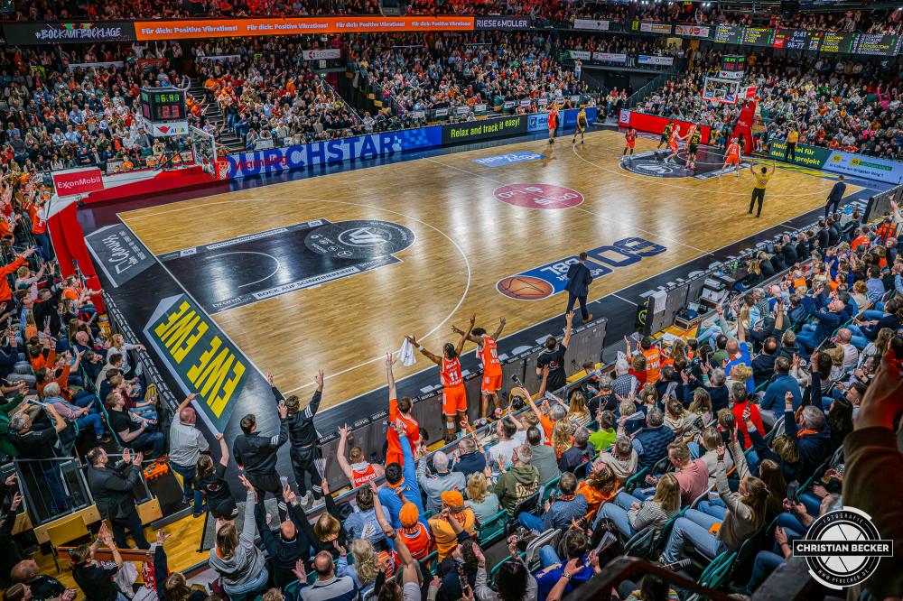 1. Basketball Bundesliga, easyCredit BBL, Saison 2025/2026, Herren, Hauptrunde, 24. Spieltag, 14.03.2026, RASTA Vechta - MHP Riesen Ludwigsburg
RASTA Dome (Spielst&auml;tte - RASTA Vechta) w&auml;hrend der Partie
Schlüsselwörter: 1. Bundesliga;14.03.2026;24. Spieltag;BBL;Basketball;Hauptrunde;Liga;Ludwigsburg;MHP;RASTA;RASTA Dome;RIESEN;Saison 2025/2026;Vechta;easycredit