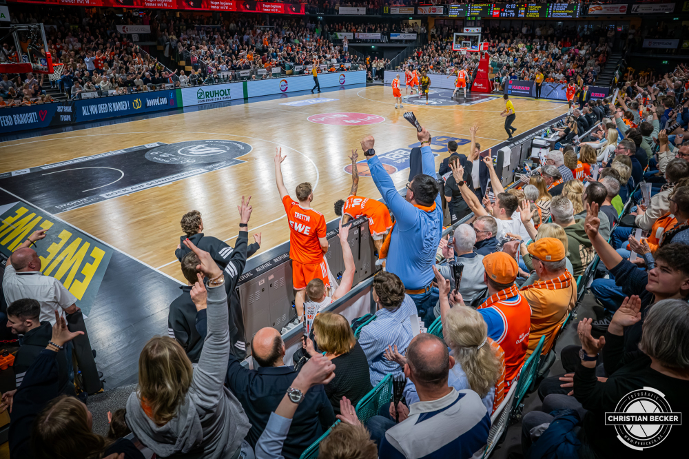 1. Basketball Bundesliga, easyCredit BBL, Saison 2025/2026, Herren, Hauptrunde, 24. Spieltag, 14.03.2026, RASTA Vechta - MHP Riesen Ludwigsburg
RASTA Dome (Spielst&auml;tte - RASTA Vechta) w&auml;hrend der Partie
Schlüsselwörter: 1. Bundesliga;14.03.2026;24. Spieltag;BBL;Basketball;Hauptrunde;Liga;Ludwigsburg;MHP;RASTA;RASTA Dome;RIESEN;Saison 2025/2026;Vechta;easycredit