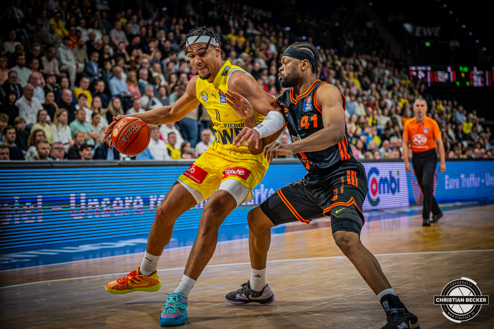 1. Basketball Bundesliga, easyCredit BBL, Saison 2025/2026, Herren, Hauptrunde, 23. Spieltag, 08.03.2026, EWE Baskets Oldenburg - RASTA Vechta
Nicholas Tischler (#11 - EWE Baskets Oldenburg) in Aktion
Schlüsselwörter: 08.03.2026;1. Bundesliga;23. Spieltag;BBL;Basketball;Baskets;EWE;EWE Arena;Hauptrunde;Liga;Oldenburg;RASTA;Saison 2025/2026;Vechta;easycredit