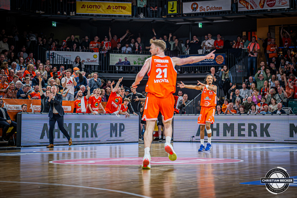 1. Basketball Bundesliga, easyCredit BBL, Saison 2025/2026, Herren, Hauptrunde, 31. Spieltag, 24.04.2026, RASTA Vechta - L&ouml;wen Braunschweig
Alonzo Verge (#11 - RASTA Vechta) w&auml;hrend der Partie
Schlüsselwörter: 1. Bundesliga;24.04.2026;31. Spieltag;BBL;Basketball;Braunschweig;Hauptrunde;Liga;L&ouml;wen;RASTA;RASTA Dome;Saison 2025/2026;Vechta;easycredit