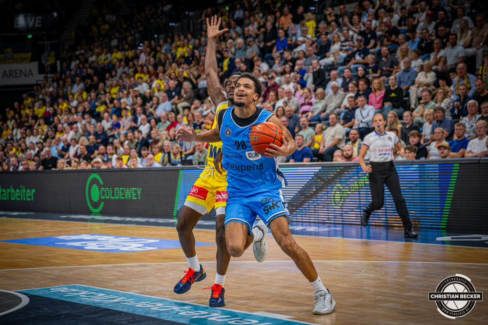 1. Basketball Bundesliga, easyCredit BBL, Saison 2026/2027, Herren, Hauptrunde, 3. Spieltag, 27.09.2026, EWE Baskets Oldenburg - Veolia Towers Hamburg
Mathys Kangudia (#28 - Veolia Towers Hamburg) in Aktion
Schlüsselwörter: 1. Bundesliga;27.09.2026;3. Spieltag;BBL;Basketball;Baskets;EWE;Hamburg;Hauptrunde;Liga;Oldenburg;RASTA Dome;Saison 2026/2027;Towers;Veolia;easycredit