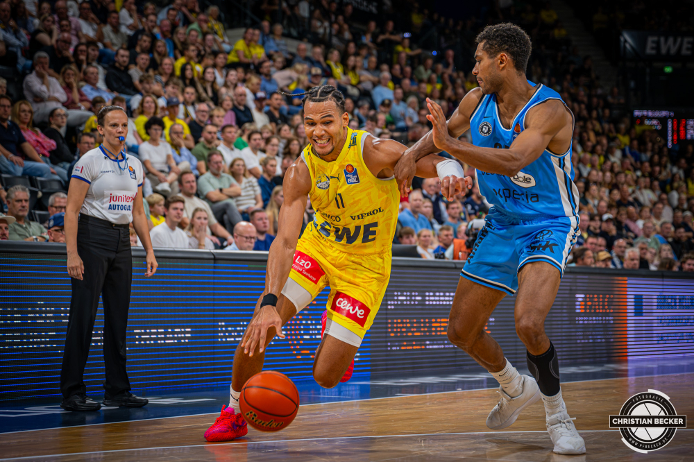 1. Basketball Bundesliga, easyCredit BBL, Saison 2026/2027, Herren, Hauptrunde, 3. Spieltag, 27.09.2026, EWE Baskets Oldenburg - Veolia Towers Hamburg
Nicholas Tischler (#11 - EWE Baskets Oldenburg) in Aktion
Schlüsselwörter: 1. Bundesliga;27.09.2026;3. Spieltag;BBL;Basketball;Baskets;EWE;Hamburg;Hauptrunde;Liga;Oldenburg;RASTA Dome;Saison 2026/2027;Towers;Veolia;easycredit