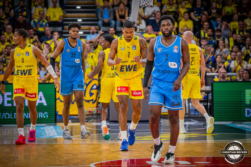 1. Basketball Bundesliga, easyCredit BBL, Saison 2026/2027, Herren, Hauptrunde, 3. Spieltag, 27.09.2026, EWE Baskets Oldenburg - Veolia Towers Hamburg
Demajeo Wiggins (#2 - EWE Baskets Oldenburg) w&auml;hrend der Partie
Schlüsselwörter: 1. Bundesliga;27.09.2026;3. Spieltag;BBL;Basketball;Baskets;EWE;Hamburg;Hauptrunde;Liga;Oldenburg;RASTA Dome;Saison 2026/2027;Towers;Veolia;easycredit